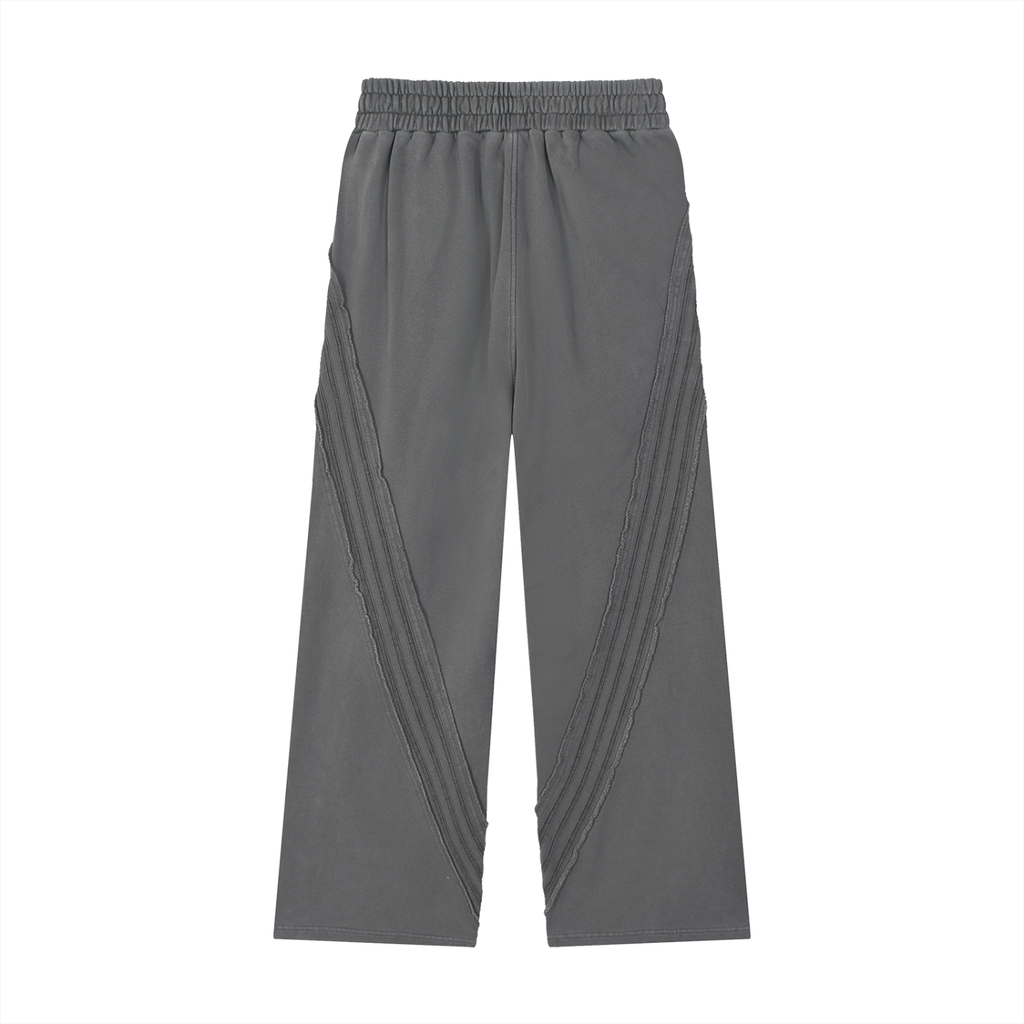 slenter Raw Edge Sweatpants striped legs