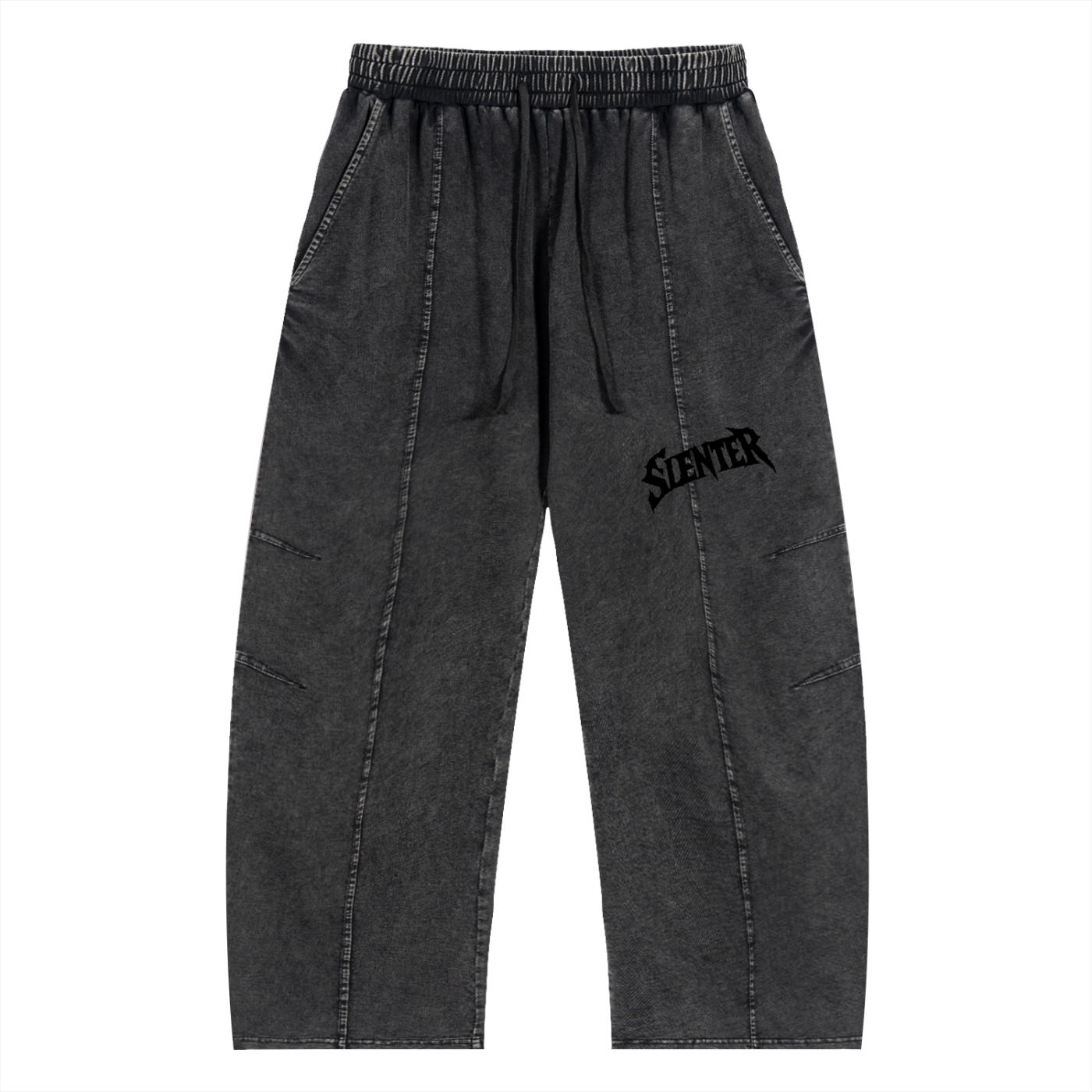 slenter Drawstring Cotton Pants