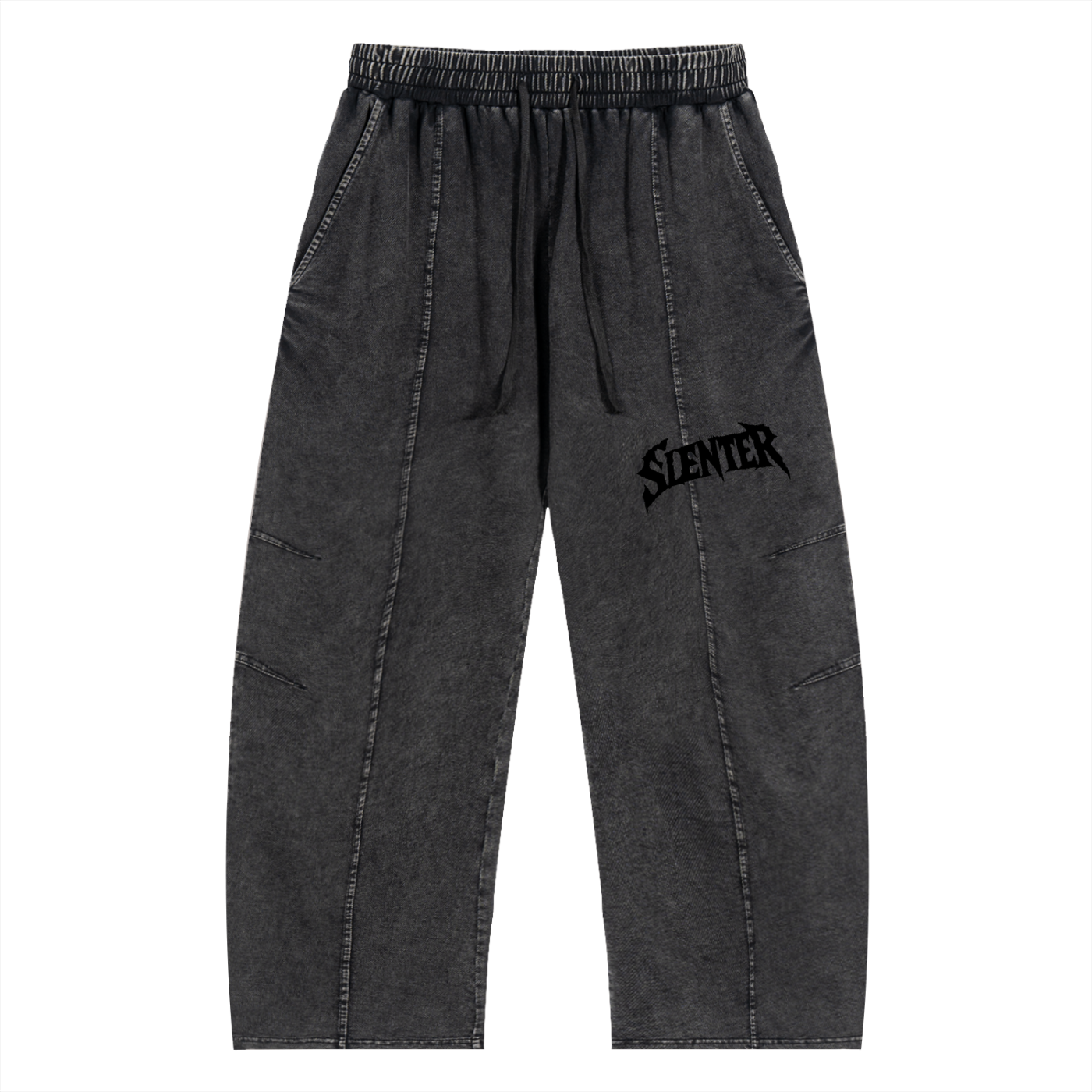 slenter Drawstring Cotton Pants