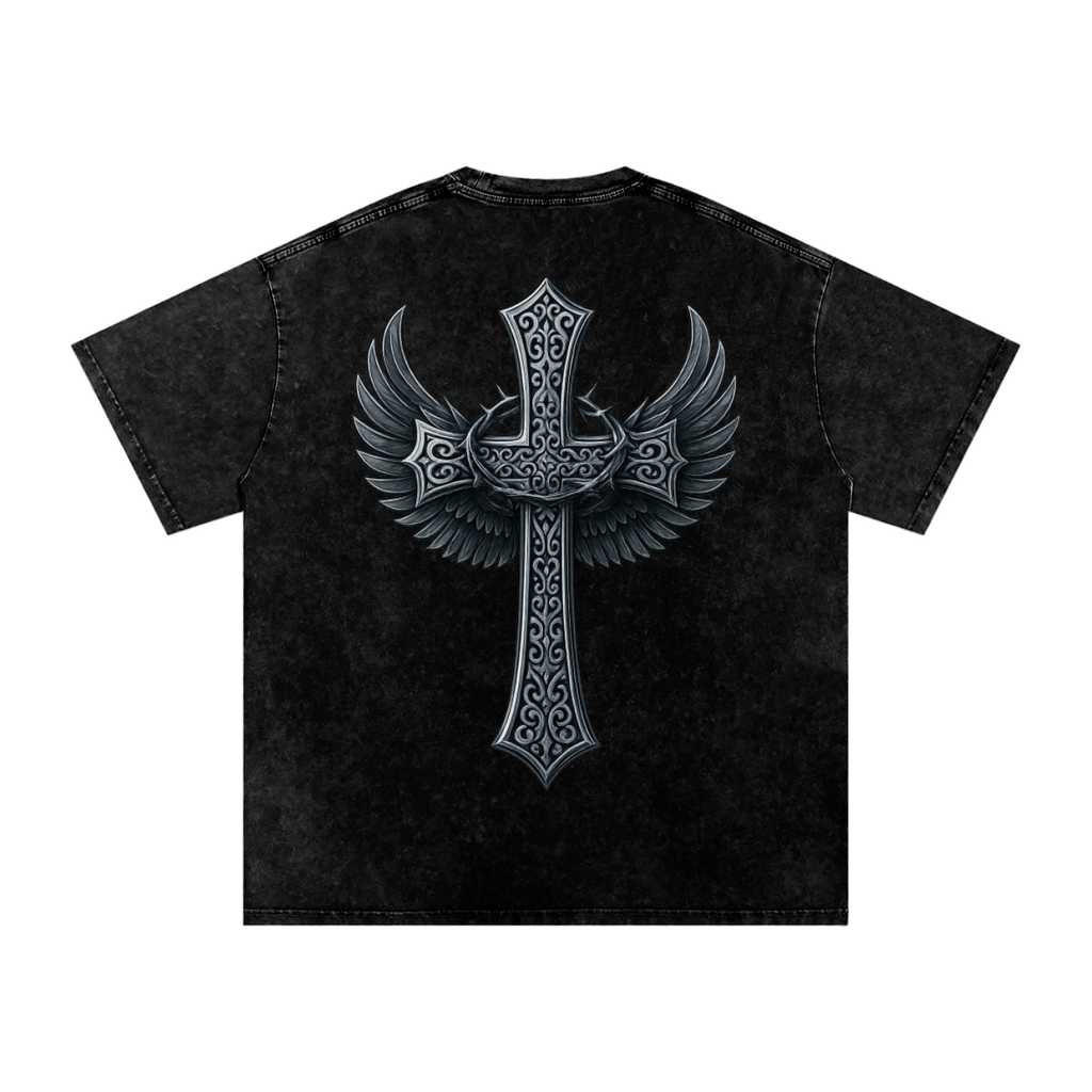 slenter Oversized Cotton T-Shirt faith and freedom edition