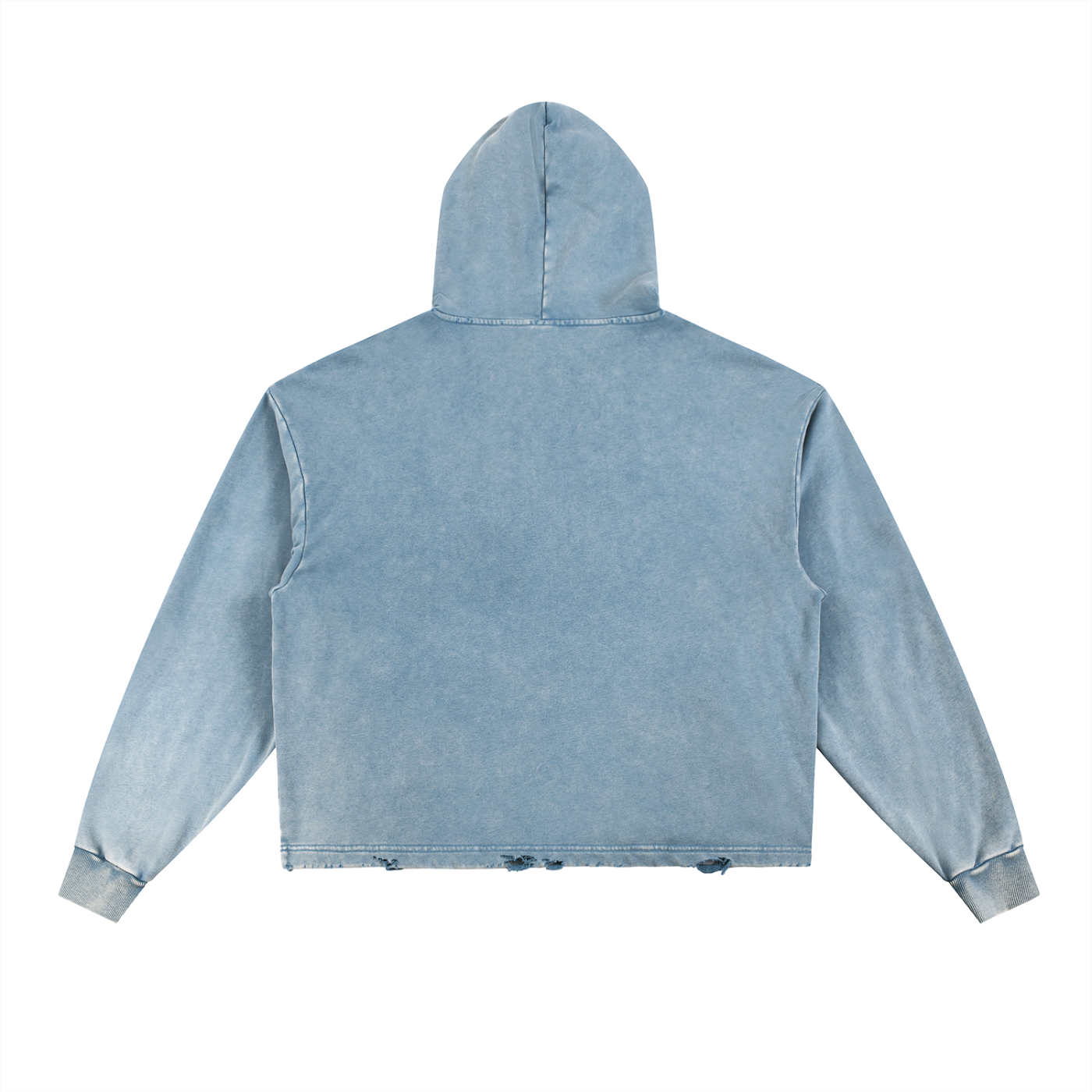 slenter Vintage Washed Frayed-Hem Hoodie original edition