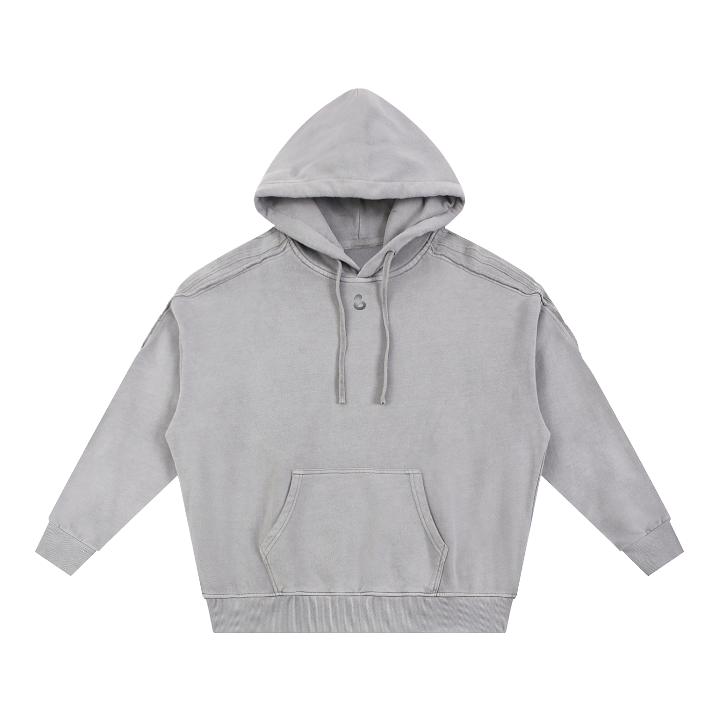 slenter Raw Edge Hoodie striped sleeves