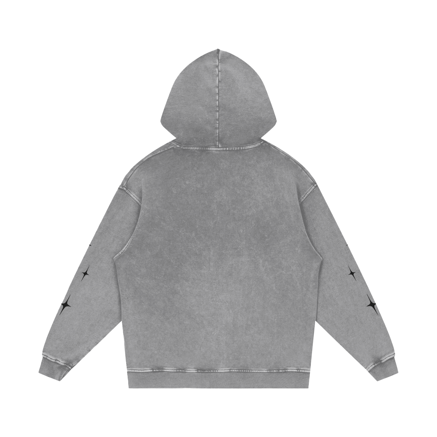slenter Loose Cotton Hoodie starfiti