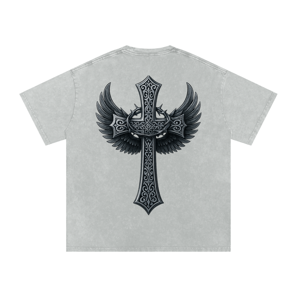 slenter Oversized Cotton T-Shirt faith and freedom edition